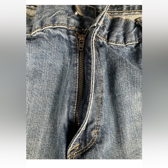 Calvin Klein Jeans Mens 42x30 Baggy Bootcut Vintage Y2K Denim Blue Made In Egypt - Picture 5 of 12